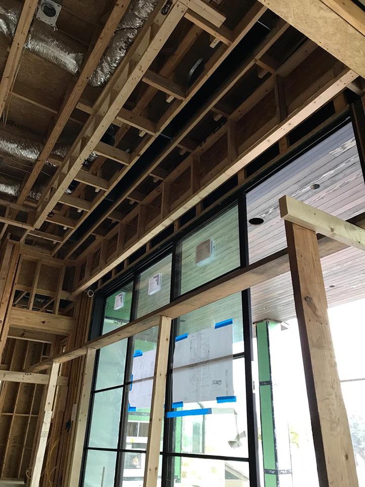 Large insulated flex ductwork system installed in a residential attic with air handler — professional ductwork installation in Marble Falls, TX by Highland Lakes Heating & Air
